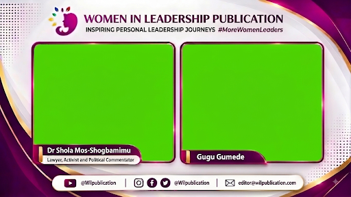 Women in Leadership Publication feature overlay design