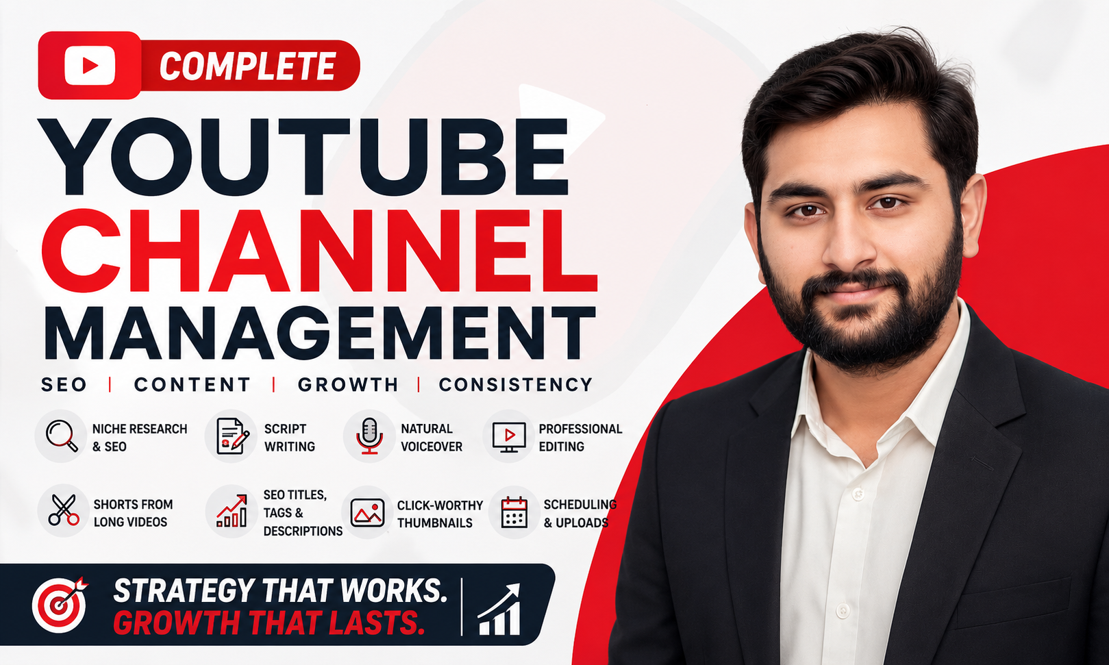 Full YouTube channel management